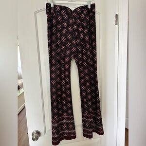 BCX Black and Red Casual Flared Bottoms